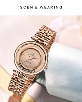 Mænds rustfrit se mode reloj hombre armbånd til kvinder Kvarts luksus armbåndsur kvinder watch relogio feminino Reloj mujer