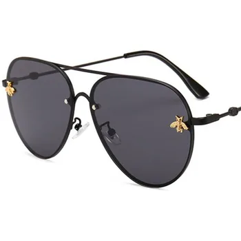 Bee Pilot Solbriller Vintage Briller Nuancer Til Kvinder, Mænd Metal Frame Mode Nye Designer Solbriller Kvinder 2020 Høj Kvalitet