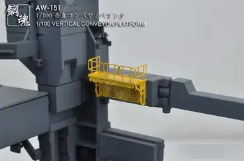 AW-150/AW-151 LODRET TRANSPORTBÅND/PLATFORM 1/100&Skala 1/144 Metal Ætset Ark Scene Tilbehør Til Gundam
