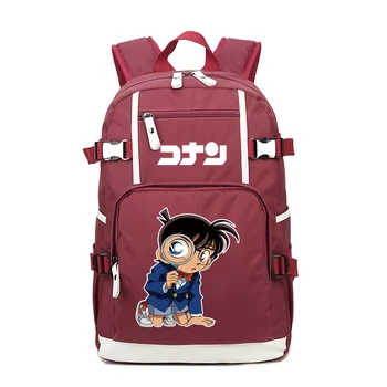 Detective Conan Kvinder Pink Back Pack Kawaii indstillinger indstillinger Unisex Rejse Bagpack Kid skoletasker til Teenage-Piger Laptop Rygsæk