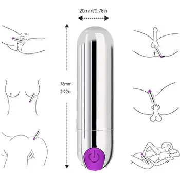 Mini Bullet Vibrator-G-spot Stimulere Erotisk 10 Vibration Modes USB-Opladning Mandlige Lesbiske Masturbador Perler Sex Legetøj til Kvinder
