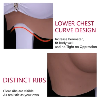 S-C Falske Bryster For Mænd Silikone Kunstige Realistisk Bryst Former Bryster Meme Drag Queen Transvestit Brystoperation Cosplay Bryst