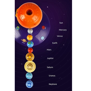 Solar System Himlen Projektor LED Roterende stemmestyring Musik Afspiller Tecnology DIY Planetarium Model DAMP Uddannelse Legetøj