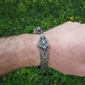 Den Store Fenris Håndlavede Armbånd Viking Armbånd Mode Smykker til Mænd, Kvinder Hogard
