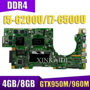 XinKaidi For ASUS K501U K501UX K501UXM K501UQ K501UW K501UWK Loptop bundkort Mian yrelsen W/4GB/8GB i5/i7 CPU DDR4 Hukommelse slot
