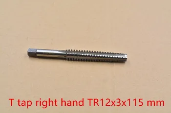 T tryk på HSS trapezformet metrisk venstre hånd, højre TR12 TR skrue 1 mm 1,5 mm 2 mm 3 mm 4 mm pitch for cnc diy-1stk