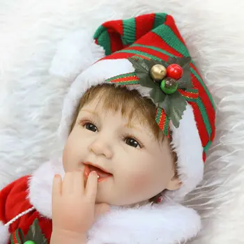 NPK naturtro Genfødt Dejlige Smil Premie Baby Doll Realistisk Baby Spille Legetøj Til børn populære Fødselsdag Julegave