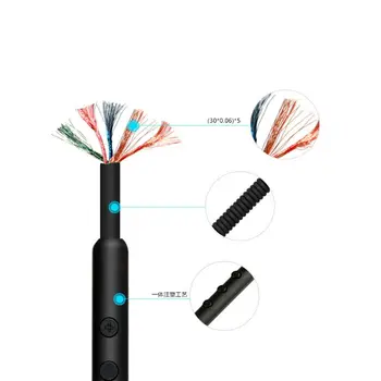 Foråret Sammenrullet Udskiftning Kabel forlængerkabel til Marshall Større Skærm Midt i 1 II-2 III-3 IV A. N. C Stemme Bluetooth-Hovedtelefoner