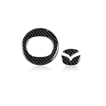 Carbon Fiber Rattet Dække Logo Klistermærker Ændret Auto Dekorative Styling Decals til Mazda Axela ATENZA CX-5 CX-4