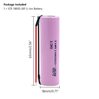2020 NYE 3,7 V INR18650 30Q Flad Top Pink Lithium Batteri Li-ion Celle 3000MAH Genopladelige Batteria og DIY Kabel-Lommelygte Cell