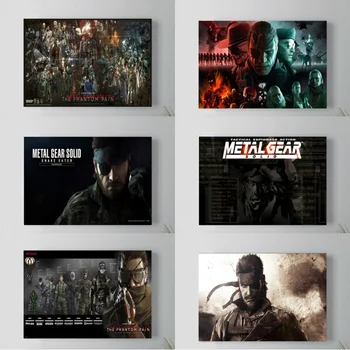 Metal Gear Solid MGS Video, Spil, Plakat Og Print på Lærred Kunst Maleri Væg Billeder Til Stue Dekoration, Indretning