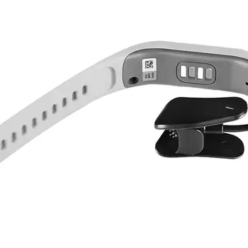 Sort Plast opladningsholderen Klip Smart Ur 1m USB-Oplader, datakabel Ledning Ledning, Velegnet Til Garmin Vivosmart 4 Ur
