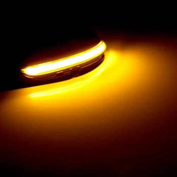 2stk Dynamisk bakspejlet Indikator Blinker Side LED-blinklys Lys For Volkswagen VW Passat B7 Scirocco MK3 CC EOS Bille