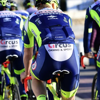 Santic Cycling Team, der Passer Bib Shorts Mænd Åndbar Bike Pro Cykel Clohing Sæt WANTY-GROUPE GOBERT Jersey Erindringsmønter Udgave