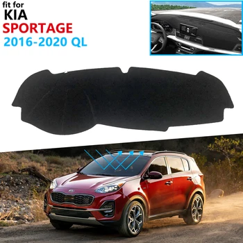 Dashboard Dækker Beskyttende pude til Kia Sportage 2016 2017 2018 2019 2020 QL Bil Tilbehør Dash Board Parasol Anti-UV-Tæppe