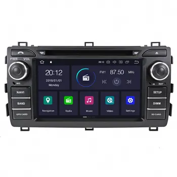 2 din stereo receiver Bil radio Styreenhed Audio For Toyota Auris 2013 -Android10.0 bil navigator Multimedia-Afspiller, Gratis kort