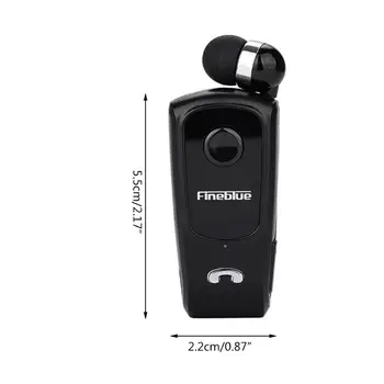 F920 Trådløse BT 4.0 Headset Udtrækkelig Øretelefon Håndfri Headset W/ Mic Klip R9UB