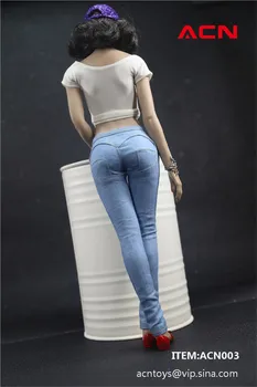 1/6 ACNTOYS Kvindelige Slank Trendy Jeans Bukser Tøj Passer 12