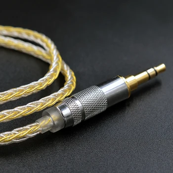 KZ Øretelefoner Guld Sølv Blandet forgyldt Opgradere kabel-Hovedtelefon wire for ZS10 Pro ZSN AS10 AS06 ZST ES4 ZSN Pro BA10 ES4 ZSX C12