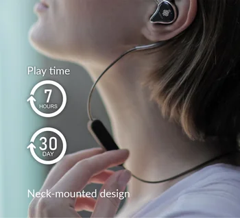 Hidizs BT01 APT-X 4.1 Bluetooth-Modtager Bærbare Bluetooth-Kabel med 2pin/0.78 mm til Hovedtelefoner