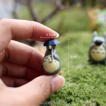 12pcs Studio Ghibli Totoro Mini Harpiks Action Figurer Hayao Miyazaki Miniature Kage Toppers Figurer Dukker Have Dekoration