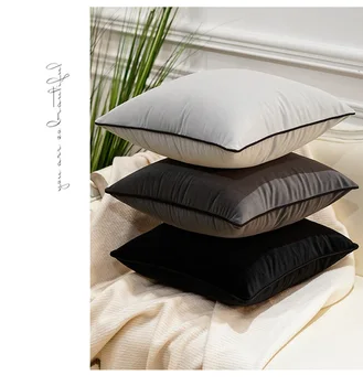 30 x 45/45x45/40x60/50/60cm plain farve velour pudebetræk dekorative smide pude dække sofa, lænde-pude tilfælde, home decor