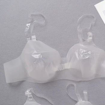 Gennemsigtige bh ' Særlige Bralette Tre Kvart Kop Klart Rem Invisible Bra Kvinder Sexet Undertøj ACT Se-gennem Plast