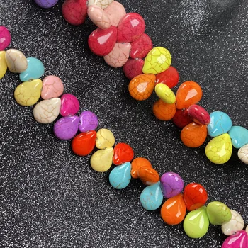 Nye Naturlige Sten Perler Horisontale Hul Melon Frø Form Turkis Perler til Smykker at Gøre DIY Armbånd Halskæde Tilbehør