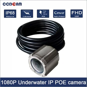 Undersøiske hav kamera, 1080P IP-Netværk POE kamera til swimmingpool og marine overvågning wire Max 100M