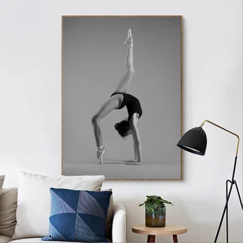 Kvinder Mand, Yoga, Dans, Fitness Væg Kunst, Lærred Maleri Nordiske Plakater Og Prints Væg Billeder Til Stuen Skandinavisk Indretning