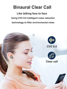 Bluetooth-5.0 Trådløse TWS Hovedtelefoner, Øretelefoner F9 Hovedtelefon Stereo HIFI Sports Headset Støtte iOS/Android-Telefoner HD-Opkald