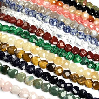 Hjerteformet Agater Perler 20pcs / strand 10x10x5mm Naturlige Perler til Smykker at Gøre Diy Smykker, Tilbehør, Smykker