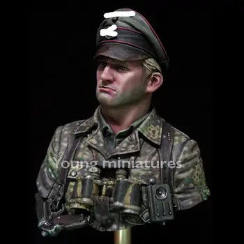1/10 World War II Officer 1944, Militær emne, Harpiks Figur Bust GK, ikke-coated Ingen farve