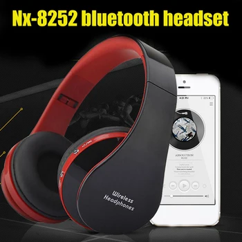 NX-8252 Blutooth Lyd Trådløse Trådløse Hovedtelefoner Headset Auriculares Bluetooth Hovedtelefon Til Computeren Hoved Telefon PC Med Mic