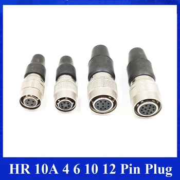 Hirose 10A 4 6 10 12 pin hunstik HR10A-7P - 4S 6S, HR10A -10P-10S 12S hun stik, Lille HD Basler GIGE, CCD Kamera Stik
