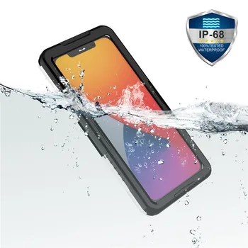 IP68 Vandtæt 4 Farver Phone Case For iPhone 11 11Promax 12 12Pro 12ProMax X XR XS MAX Klar Silikone Shell Stødsikkert Dække