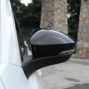 Til VW T-Roc 2018 bakspejlet Dække Styling Chrome Carbon Fiber T Roc bakspejl Protector Auto Tilbehør