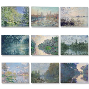 Berømte Lærred Kunst Maleri Impressionistisk Landskab Claude Monet Plakater og Prints Væg Kunst til stuen Home Decor Cuadros