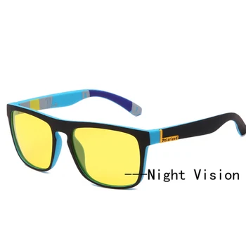 LongKeeper Night Vision Briller til Mænd, Kvinder Polariserede Solbriller Gul Linse, Anti-Blænding Goggle Kørsel Sol Briller UV400-Brillerne
