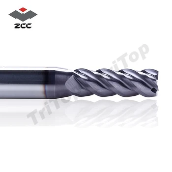ZCC.CT-GM-4E-D7.0 Hårdmetal 4 fløjte 7mm fræsere med lige skaft almindelig fræsning d 7,0 mm værktøjsdiameter