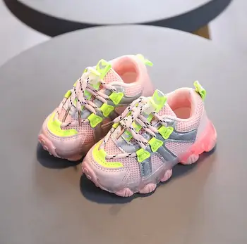 New Kids Lys Sko til Drenge Baby Buksetrold Sneakers Mode LED Åndbar Små Børn Piger Sports Sko Størrelse 21-30