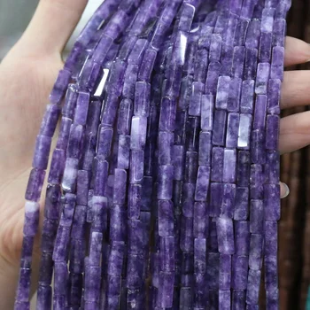 Natursten Rektangulære Spredt Perle Agater Crystal Streng Perler til Smykker at Gøre DIY-Halskæde og Armbånd Tilbehør 4x13mm