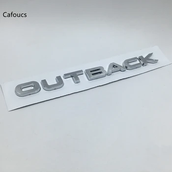 Cafoucs For Subaru OUTBACK Emblem Bag bagklappen Chrome logo Klistermærke Symbol Badge Tegn