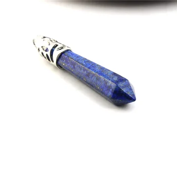 2019 Mode naturlige Lapis Lazuli Lange Pendul Vedhæng til Kvinder, Herre Smykker Halskæde Krystal Kvarts Charms Bedste Venner