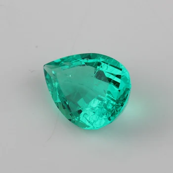 Pear Shape 8x5mm-16x12mm Lab Vokset Emerald Columbia Grøn Farve Hydrotermiske Smaragd sten Til Smykker at Gøre