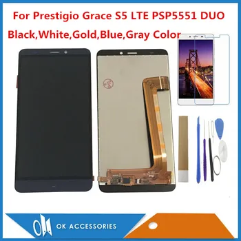 5.5 Tommer For Prestigio Nåde S5 LTE PSP5551 DUO PSP 5551 DUO LCD Display+Touch Screen Digitizer 5 Farve Med Kit