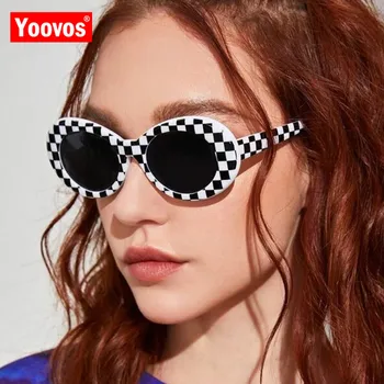Yoovos 2021 Solbriller Kvinder Retro Solbriller Kvinder Luksus Briller Brand Designer Kvinder Sol Briller Hip Hop Mænd Part Okulary