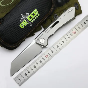 Grøn torn SNECX BUSTER folde kniv M390 blade TC4 titanium håndtag Kobber pakning udendørs camping nytte frugt kniv EDC værktøj