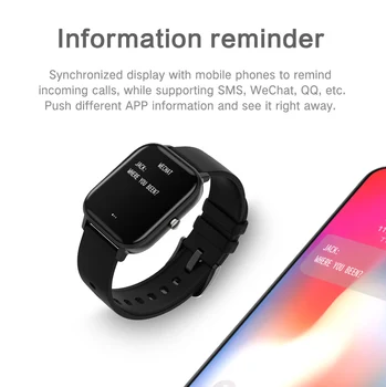 P8 1,4 tommer Smart Ur til Mænd med Fuld Touch IP67 Vandtæt Fitness Tracker Blodtryk Smart Ur GTS Smartwatch til Xiaomi