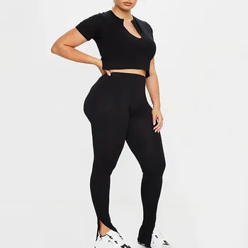 2021 Kvinders Mode Afslappet Sports Solid Farve med Høj Talje, Stramme Yo-ga Bukser med Høj Talje Hin Tynd Forbinding Lige Bukser